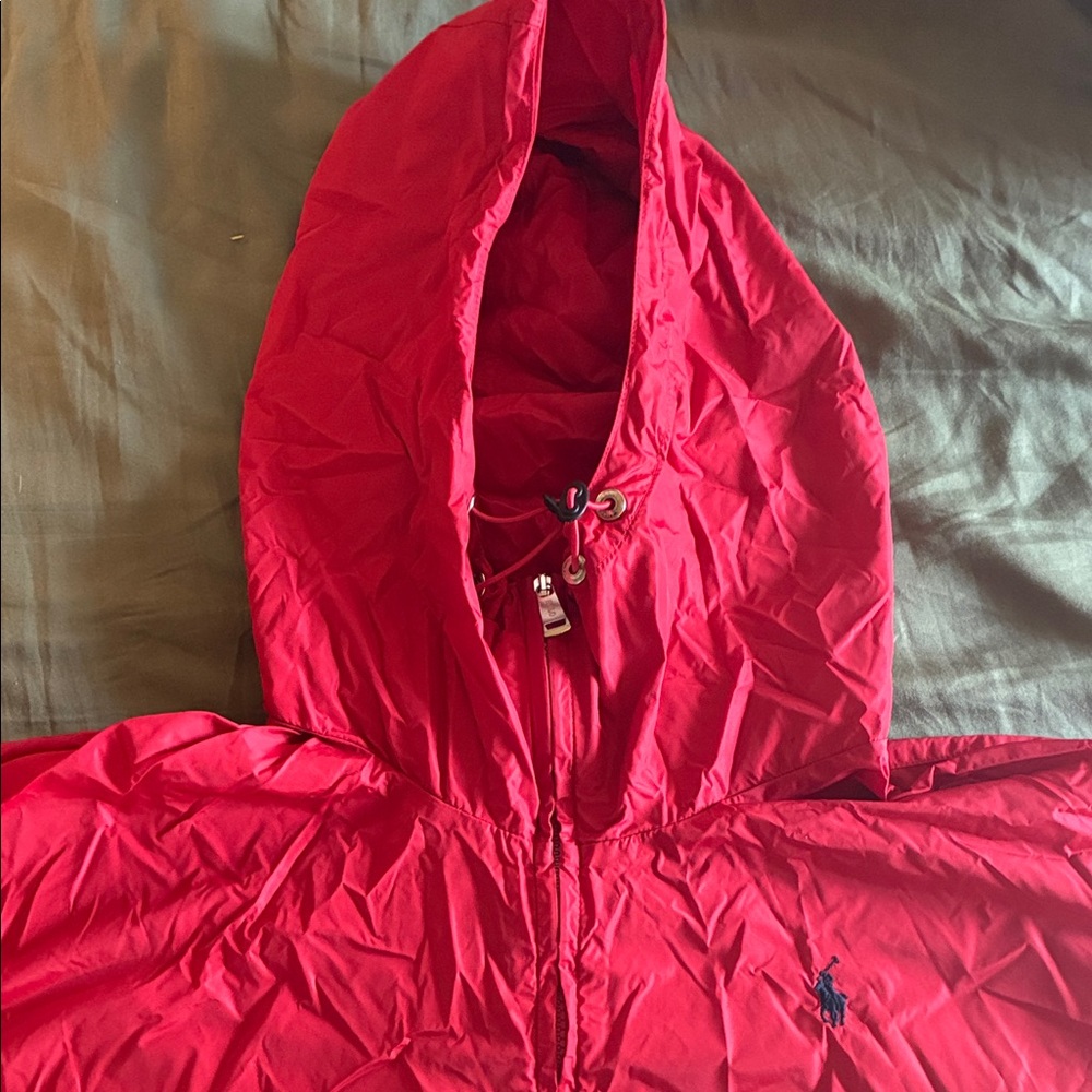 Kids Red Hooded Jacket